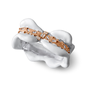 Enamel Rose Gold Diamond Bracelet - jingyayi - Rose Gold & Silver